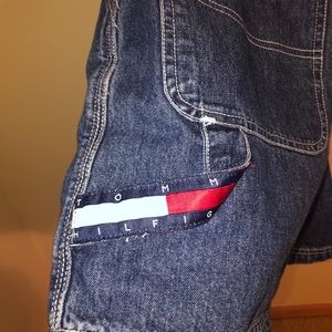 VINTAGE TOMMY!! tommy hilfiger short overalls